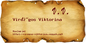 Virágos Viktorina névjegykártya